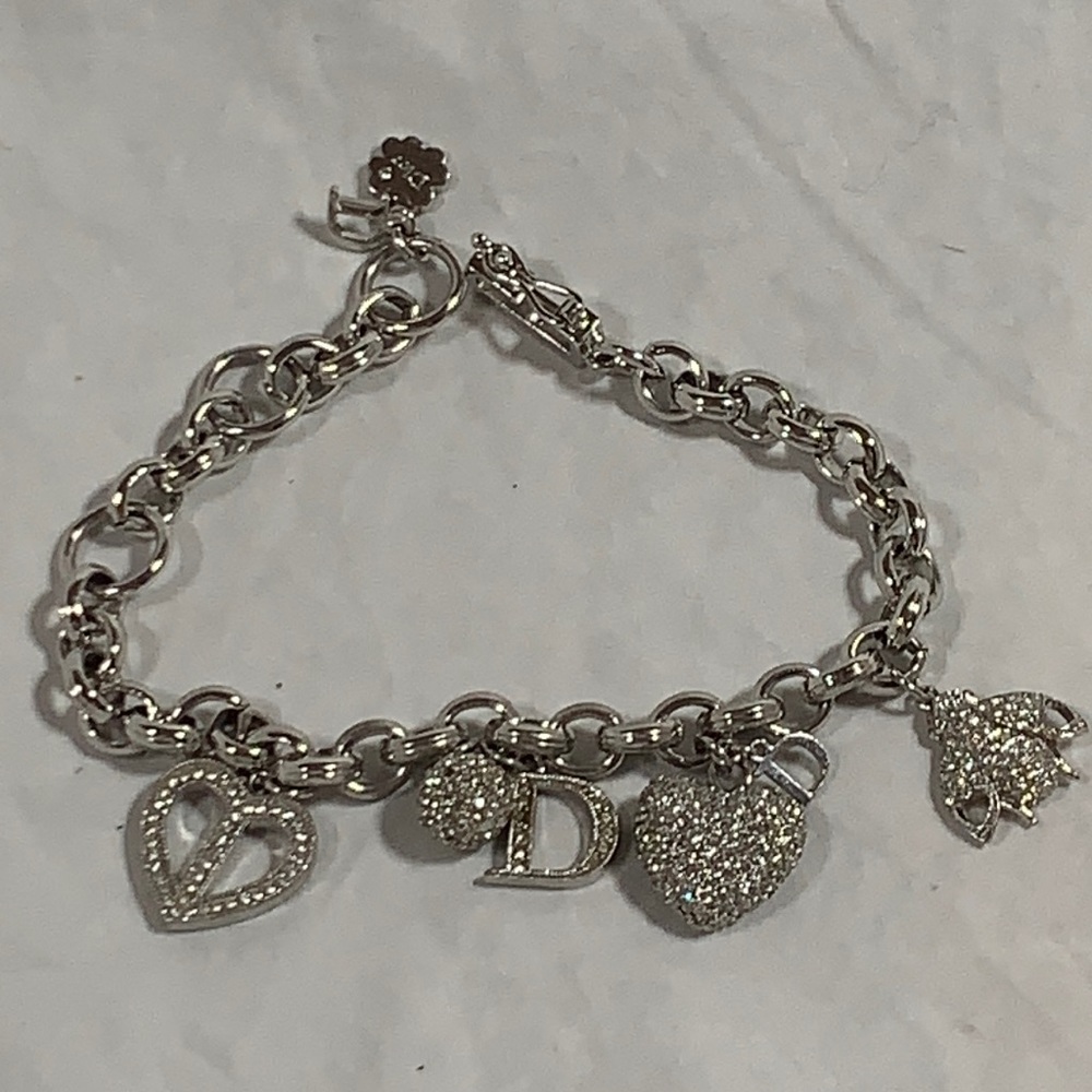 Christian Dior Silver Charm Bracelet